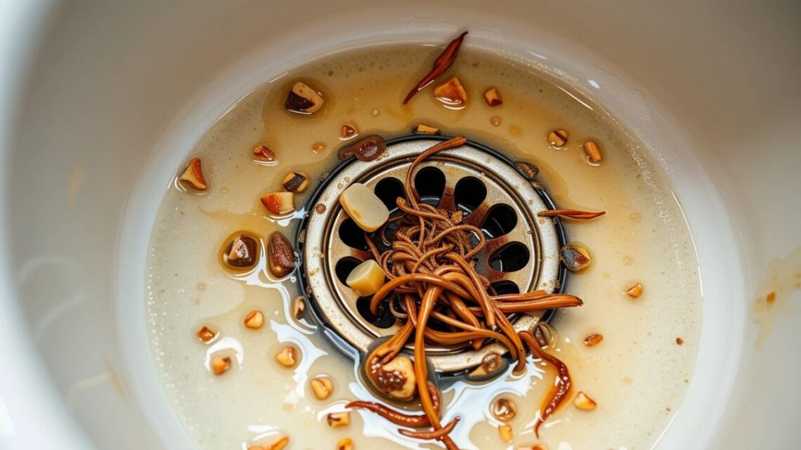 kitchen sink drain clogged