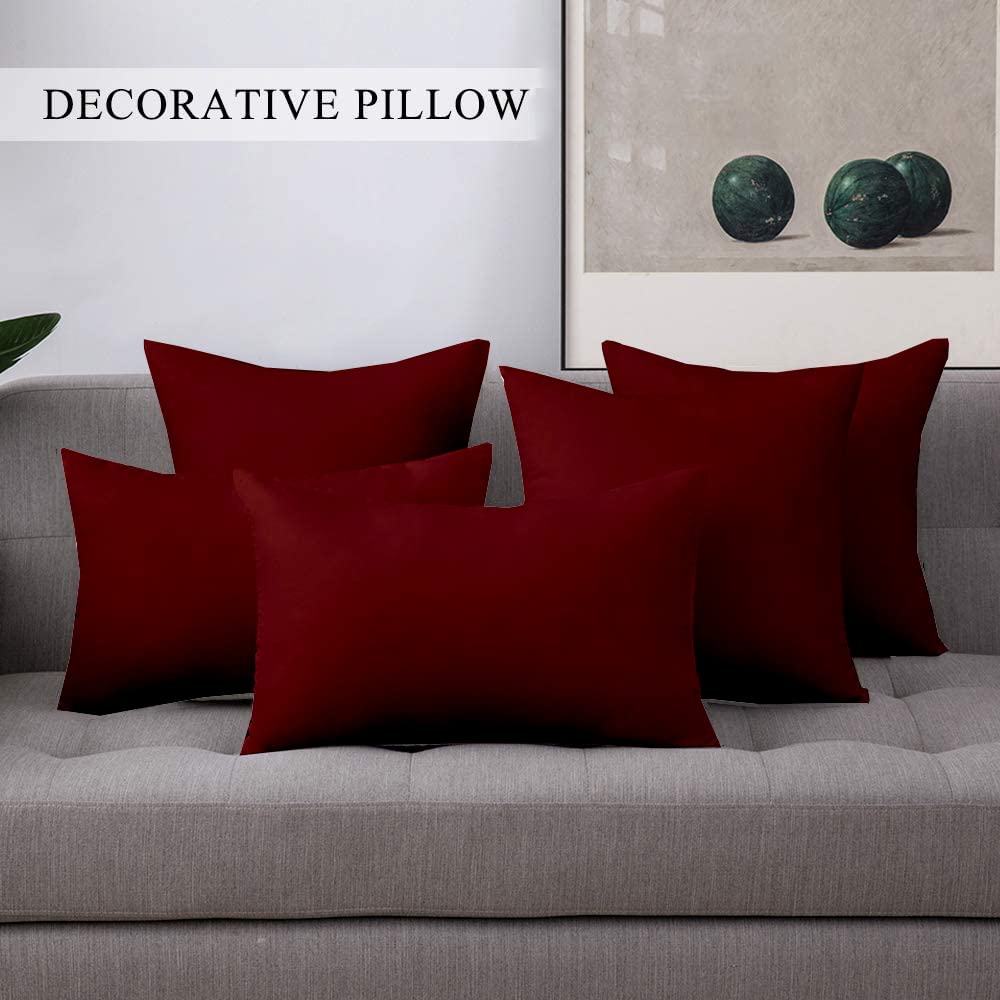 Deep Burgundy Cushions | Source - Amazon