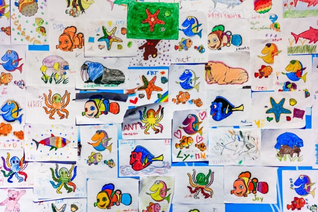 Kids Drawings from Walls